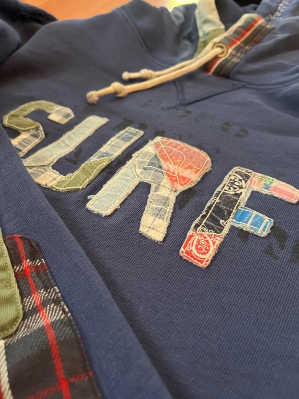 Patchwork Fleece Hoodie